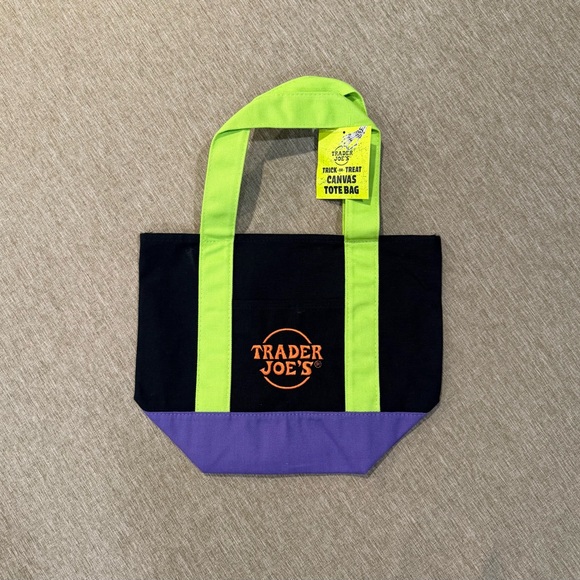 Trader Joe'S Handbags - Trader Joe's Multi-Coloured Canvas Mini Tote Bag